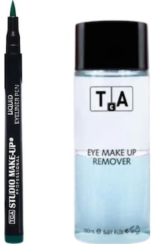 Tca Studio Make-Up Göz Makyaj Temizleyici 150 ML + Likit Eyeliner 1004 Green Tca Studio Make-Up Göz Makyaj Temizleyici 150 ML + Likit Eyeliner 1004 Green