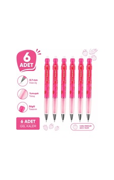 Deep Versatil Kalem 0.7 Mm Fosforlu Pembe Çilek 6'lı Paket Deep Versatil Kalem 0.7 Mm Fosforlu Pembe Çilek 6'lı Paket