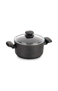 A1342 Korkmaz Döküm Granit Tencere Cam Kapak 24Cm 5.0Lt Kapasite A1342 Korkmaz Döküm Granit Tencere Cam Kapak 24Cm 5.0Lt Kapasite