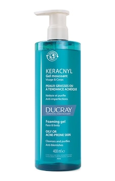 Ducray Keracnyl Yağlı ve Akneye Eğilimli Ciltler için Temizleme Jeli 400 ML