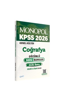 2026 Kpss Coğrafya Çözümlü Soru Bankası Monopol Yayınları 2026 Kpss Coğrafya Çözümlü Soru Bankası Monopol Yayınları