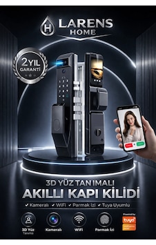 Novarex Pro Akıllı Kapı Kilidi Yüz Tanıma, Parmak İzi, Şifre, Kart Ve Tuya Uygulama Destekli Novarex Pro Akıllı Kapı Kilidi Yüz Tanıma, Parmak İzi, Şifre, Kart Ve Tuya Uygulama Destekli