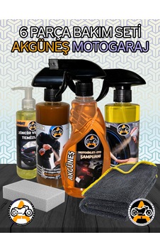 Akgüneş Moto Bakım Seti 6 Lı Set Motosiklet