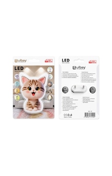 10 Adet Kedi Ledli Gece Lambası Gc-19 5468 Renkli 10 Adet Kedi Ledli Gece Lambası Gc-19 5468 Renkli