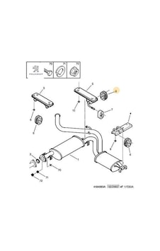 Eksoz Aski Lastiği Peugeot Peugeot, Cıtroen 1755.f1 Eksoz Aski Lastiği Peugeot Peugeot, Cıtroen 1755.f1