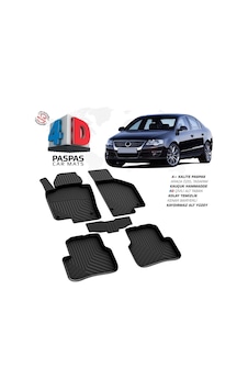 Vw Passat B6 4d Araca Özel Havuzlu Kauçuk Paspas 2005-2010