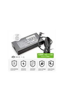 Acer 19.5v 6.92a 135w Adp-135nb Uyumlu Şarj Adaptörü 5.5 1.7mm Acer 19.5v 6.92a 135w Adp-135nb Uyumlu Şarj Adaptörü 5.5 1.7mm