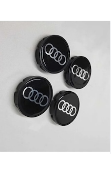 Audi Siyah Plasto 65/62 Jant Göbeği