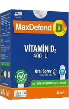 Maxdefend Vitamin D3 400 Iu Oral Sprey 20 Ml Maxdefend Vitamin D3 400 Iu Oral Sprey 20 Ml