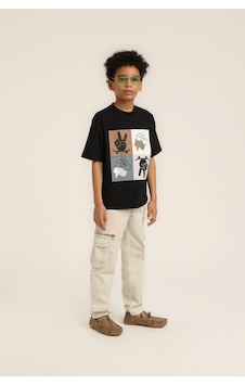 Jack Lions Erkek Çocuk Baskılı Tshirt Siyah Jack Lions Erkek Çocuk Baskılı Tshirt Siyah