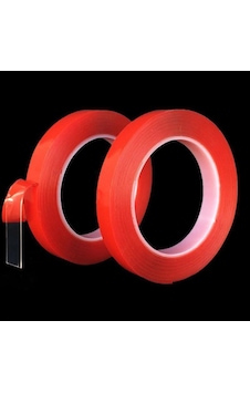 2 Adet 10mm 5 Metre Çift Taraflı Silikonlu Bant 2 Adet 10mm 5 Metre Çift Taraflı Silikonlu Bant