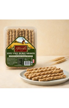 Sepetçioğlu Kastamonu Siyez Unlu Burgu Kraker 170g Sepetçioğlu Kastamonu Siyez Unlu Burgu Kraker 170g