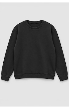 Markapia Erkek Bisiklet Yaka İçi Polarlı Düz Sweatshirt Antrasit Markapia Erkek Bisiklet Yaka İçi Polarlı Düz Sweatshirt Antrasit