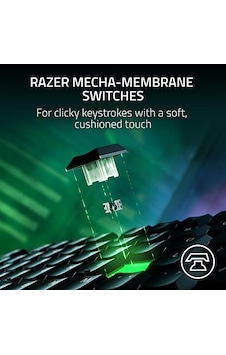 Ornata V3 Tenkeyless - Kompakt Düşük Profil Oyun Klavyesi Meka-membran Anahtarlar, Özel Medya Tuşları, Manyetik Yumuşak Dokunuşlu Bilek Desteği Tr Düzeni Siyah