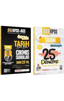 İndeks Akademi 2026 Kpss Tarih Çıkmış Sorular + 25 Deneme 2 Li Set - Aydın Yüce İndeks Akademi 2026 Kpss Tarih Çıkmış Sorular + 25 Deneme 2 Li Set - Aydın Yüce