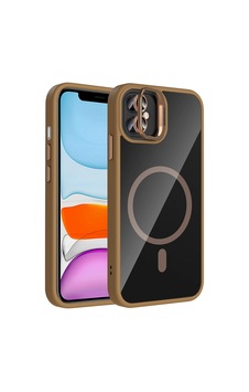 Apple Uyumlu iPhone 11 Kılıf Standlı Ve Kamera Lens li M-safe Şarj Özellikli Zore Etro Kapak Desert Titanyum Apple Uyumlu iPhone 11 Kılıf Standlı Ve Kamera Lens li M-safe Şarj Özellikli Zore Etro Kapak Desert Titanyum