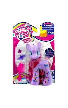 Pony Oyuncak Kuyruklu Poni At Figür Tarama Seti Mor 15 Cm Pony Oyuncak Kuyruklu Poni At Figür Tarama Seti Mor 15 Cm
