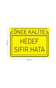 Metal Hedef Sıfır Hata 30x40 Cm A3 Uyarı İş Güvenliği Levhası Metal Hedef Sıfır Hata 30x40 Cm A3 Uyarı İş Güvenliği Levhası