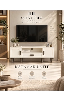 Katamar Tv Ünitesi Beyaz Katamar Tv Ünitesi Beyaz