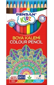 Pensan Kidz 12 Renk Kuru Boya Seti Pensan Kidz 12 Renk Kuru Boya Seti