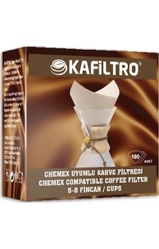 Kafiltro Chemex 5-8 Fincan Uyumlu Filtre Kahve Kağıdı 100'lü