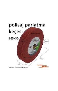 Cila Keçesi Gümüş Sarı Parlatıcı 165Lik Polisaj Kırmızı Mop Cila Keçesi Gümüş Sarı Parlatıcı 165Lik Polisaj Kırmızı Mop