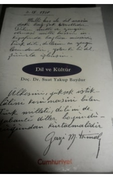 Dil ve Kültür/Suat Yakup Baydur Dil ve Kültür/Suat Yakup Baydur
