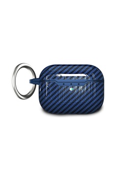 Microsonic Apple Uyumlu AirPods Pro 2.nesil Kılıf Elite Carbonshield Lacivert