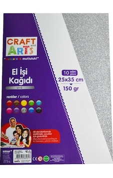 Craft and Arts Simli El Işi Kağıdı 10 Renk Craft and Arts Simli El Işi Kağıdı 10 Renk