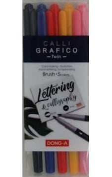 Calli Grafico Çift Uçlu Kaligrafi Kalemi 5 Renk