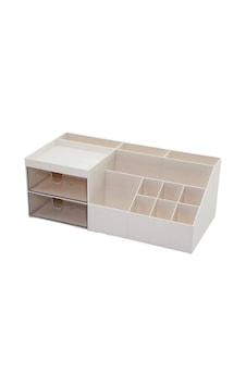 2 Çekmeceli + 12 Bölmeli Plastik Makyaj - Takı Organizer 12x24cm-- Y: 4-6-7-8-9cm Çok Renkli 2 Çekmeceli + 12 Bölmeli Plastik Makyaj - Takı Organizer 12x24cm-- Y: 4-6-7-8-9cm Çok Renkli