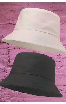 Tezzgelsin Unisex Uv Korumalı Pamuku Bucket Şapka Bej Siyah Tezzgelsin Unisex Uv Korumalı Pamuku Bucket Şapka Bej Siyah