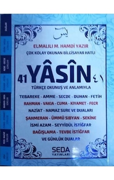 41 Yasin Çanta Boy Yeşil Renkli Kod (193)