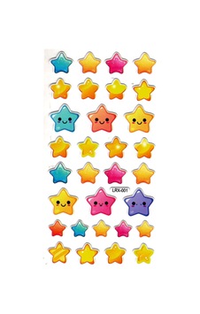 Sticker Kabartmalı Stiker Çıkartma Etiket Lrx001 -18x9 Cm- Sevimli Tatlı Yıldızlar Çok Renkli Sticker Kabartmalı Stiker Çıkartma Etiket Lrx001 -18x9 Cm- Sevimli Tatlı Yıldızlar Çok Renkli