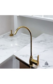 İsaoğlu Yapı Mat Gold Arıtma Musluğu Mat Altın Pirinç Su Arıtma Armatür Gold İsaoğlu Yapı Mat Gold Arıtma Musluğu Mat Altın Pirinç Su Arıtma Armatür Gold