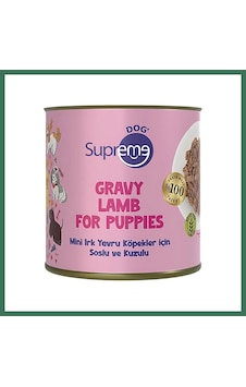 Supreme Dog Mini Irk Yavru Köpekler Için Soslu Ve Kuzulu Konserve Mama 200 Gr - Tekli Bss Supreme Dog Mini Irk Yavru Köpekler Için Soslu Ve Kuzulu Konserve Mama 200 Gr - Tekli Bss