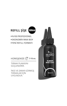 Momo Professional Kalıcı Oje İçin Rubber Base Coat 100 Ml Momo Professional Kalıcı Oje İçin Rubber Base Coat 100 Ml