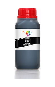 QC Epson EcoTank L8180 Uyumlu Yazıcı Mürekkebi 250ml PBK Photo Black Foto Siyah Dye