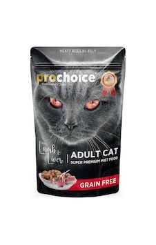 Prochoice Tahılsız Kuzu ve Ciğerli Yetişkin Kedi Maması 85 G Prochoice Tahılsız Kuzu ve Ciğerli Yetişkin Kedi Maması 85 G