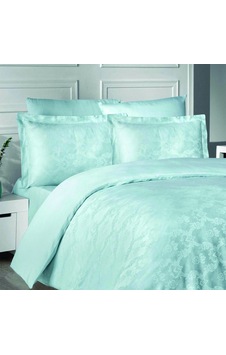 Maxstyle Jakarlı Saten Evgenia Mint Çift Kişilik Nevresim Takımı Mint Maxstyle Jakarlı Saten Evgenia Mint Çift Kişilik Nevresim Takımı Mint