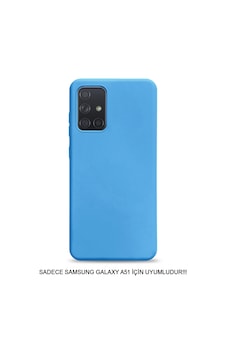 Samsung Galaxy A51 Uyumlu Kamera Korumalı Darbeye Dayanıklı Renk Atmayan Fab Silikon Kılıf Mavi Samsung Galaxy A51 Uyumlu Kamera Korumalı Darbeye Dayanıklı Renk Atmayan Fab Silikon Kılıf Mavi