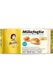 Matilde Vicenzi Millefoglie Süt Kreması Ve Beyaz Çikolata Dolgulu Milföy Tatlı 100 G Matilde Vicenzi Millefoglie Süt Kreması Ve Beyaz Çikolata Dolgulu Milföy Tatlı 100 G