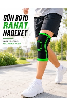 Trendexa Mey İthalat Örme Dizlik Nefes Alabilen Esnek Diz Destekleyici Spor Ve Günlük Kullanım Siyah Yeşil Trendexa Mey İthalat Örme Dizlik Nefes Alabilen Esnek Diz Destekleyici Spor Ve Günlük Kullanım Siyah Yeşil
