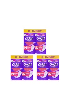 Orkıd Yaprak Pamuksu Günlük Ped Deo Fresh 80 Adet 3lü Paket