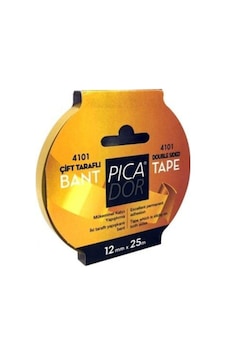 Picador 4101 Çift Taraflı Askılı Kağıt Bant 12mmx25mt Picador 4101 Çift Taraflı Askılı Kağıt Bant 12mmx25mt