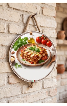 Lazanya Makarna Temalı Restoranlar Cafeler Lokantalar İçin Ahşap Duvar Kapı Dekoratif Süs Tablo Lazanya Makarna Temalı Restoranlar Cafeler Lokantalar İçin Ahşap Duvar Kapı Dekoratif Süs Tablo