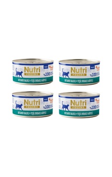 Nutri Feline Okyanus Balıklı Ve Midyeli Pate Tahılsız Yetişkin Kedi Konservesi 70 G X 4 Adet Nutri Feline Okyanus Balıklı Ve Midyeli Pate Tahılsız Yetişkin Kedi Konservesi 70 G X 4 Adet
