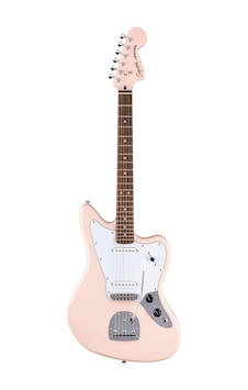 Squier Limited Edition Affinity Jaguar Laurel Klavye Wpg Shell Pink Elektro Gitar Squier Limited Edition Affinity Jaguar Laurel Klavye Wpg Shell Pink Elektro Gitar