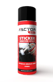 Factor360 Otomobil Araç Yapışkan Etiket Sökücü Aerosol 500ml Factor360 Otomobil Araç Yapışkan Etiket Sökücü Aerosol 500ml