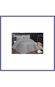 Bezos Çift Kişilik Yatak Örtüsü Gri 6 Parça Yatak Örtüsü Bedspread Nıda Bezos Çift Kişilik Yatak Örtüsü Gri 6 Parça Yatak Örtüsü Bedspread Nıda